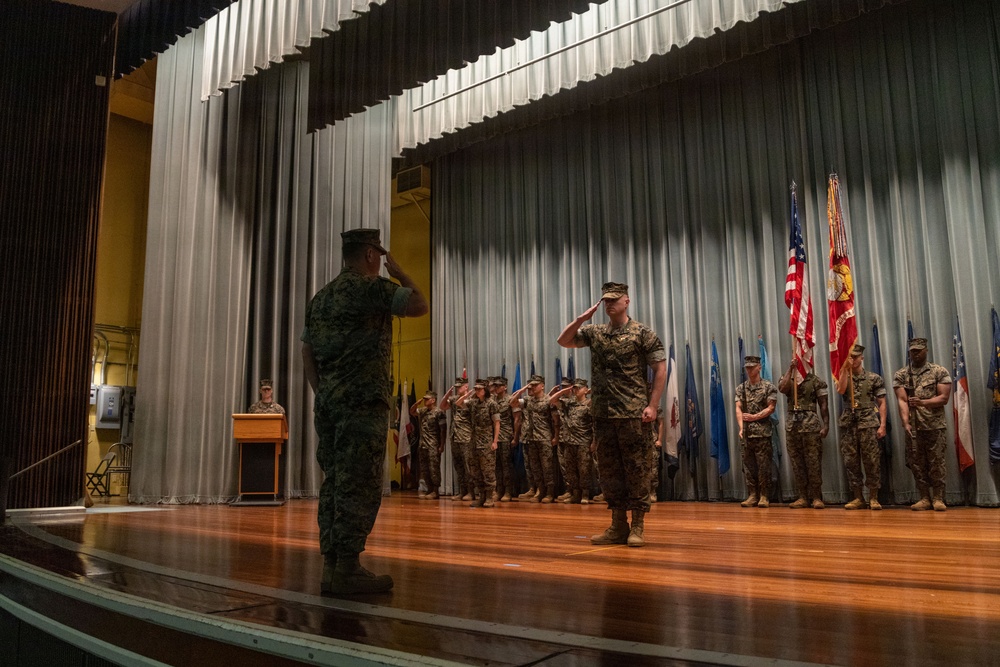 Lt. Col. Suetos relinquishes command during VMFA-232 change of command