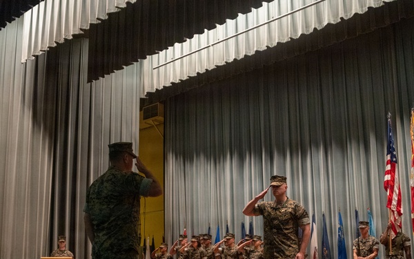 Lt. Col. Suetos relinquishes command during VMFA-232 change of command