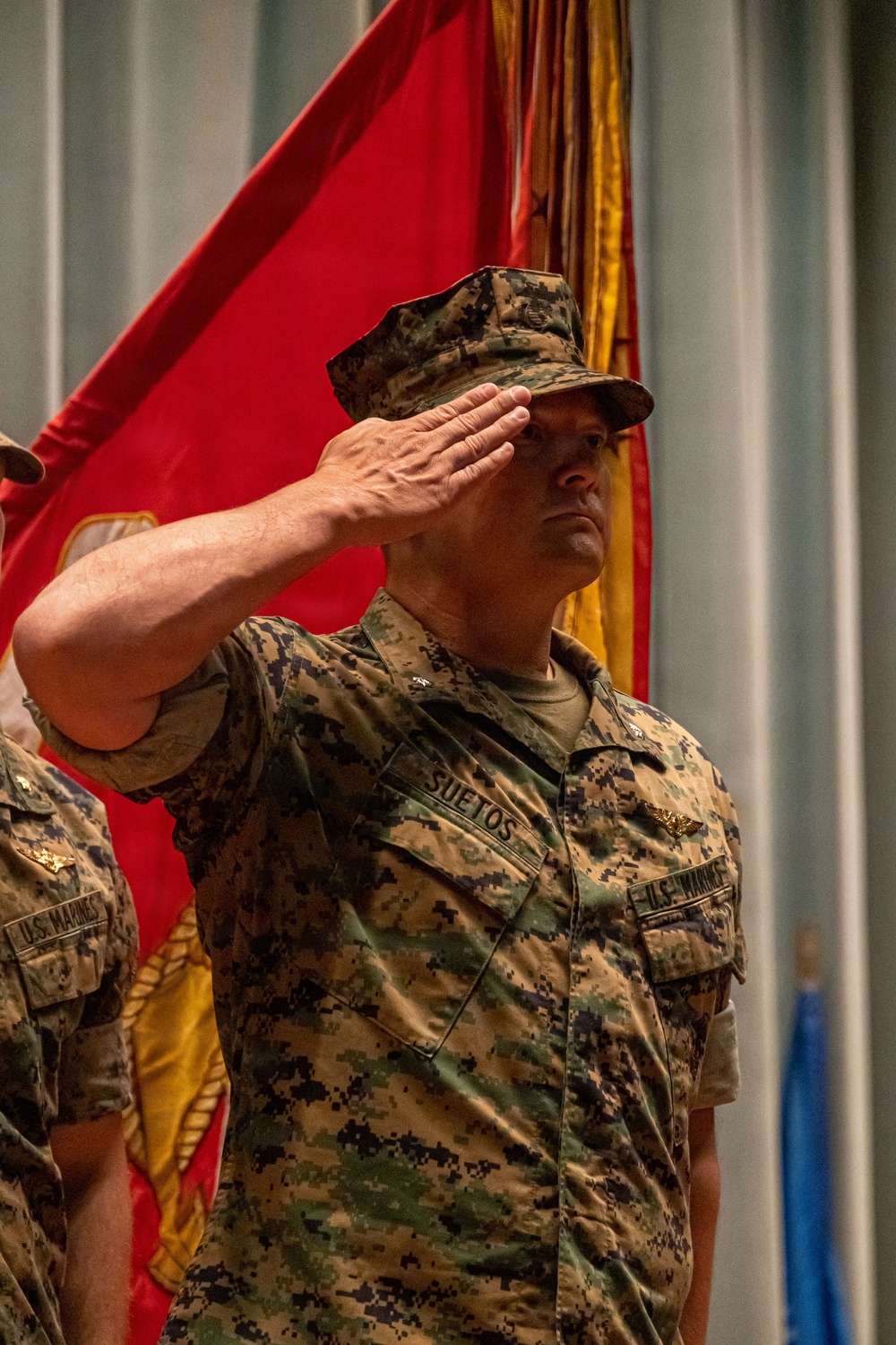 Lt. Col. Suetos relinquishes command during VMFA-232 change of command