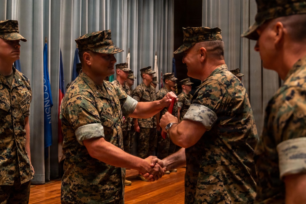 Lt. Col. Suetos relinquishes command during VMFA-232 change of command