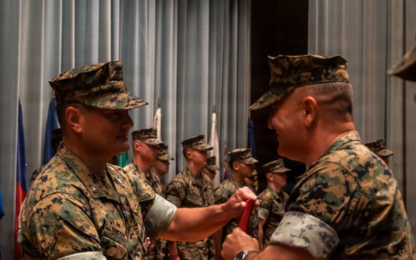 Lt. Col. Suetos relinquishes command during VMFA-232 change of command