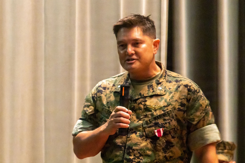 Lt. Col. Suetos relinquishes command during VMFA-232 change of command