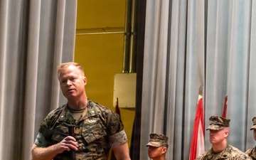 Lt. Col. Suetos relinquishes command during VMFA-232 change of command