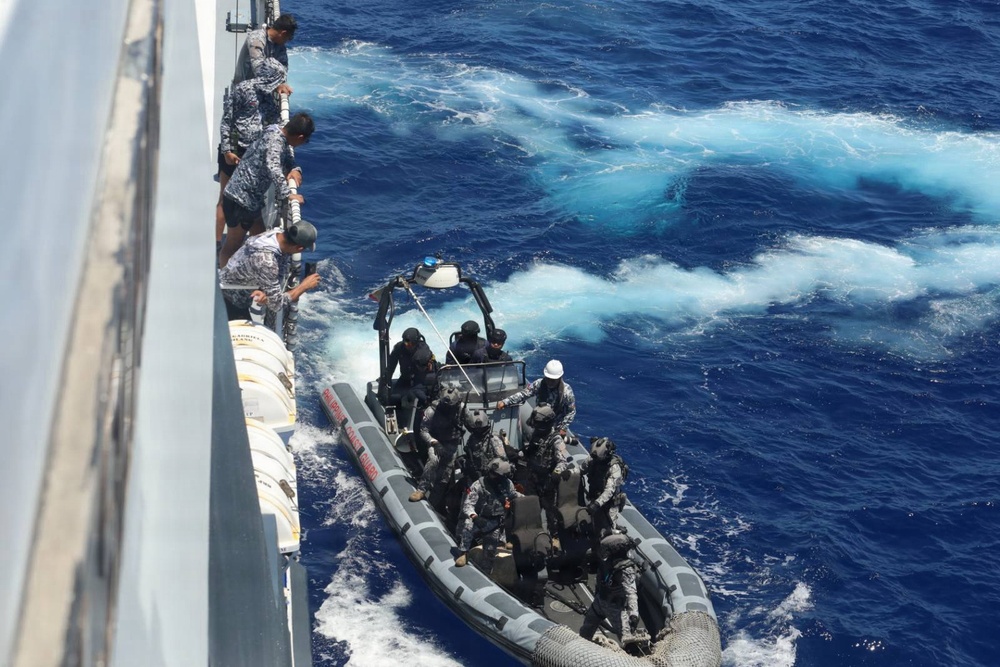 PCG BRP Gabriela Silang Completes Multinational Maritime Interdiction Exercise During RIMPAC 2026