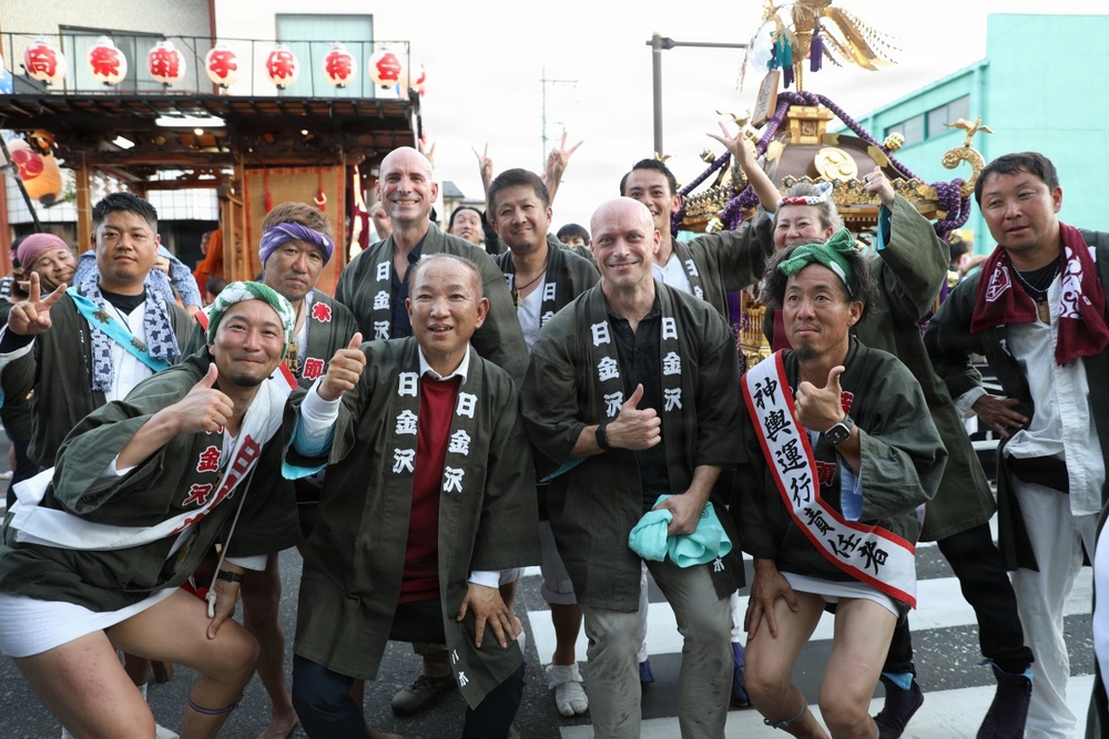 Carrying on tradition together: USAG Japan leadership joins local festival