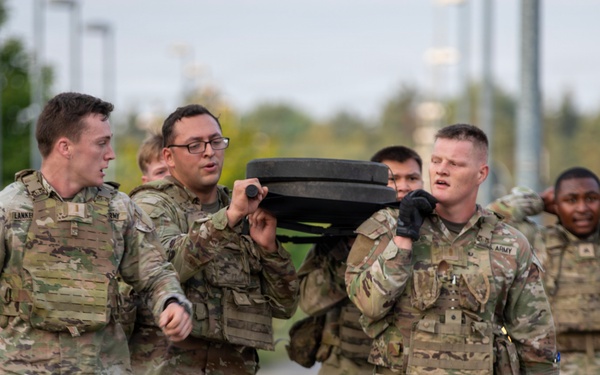 41st FAB Soldiers complete the NATO winter instructor course’s first team event
