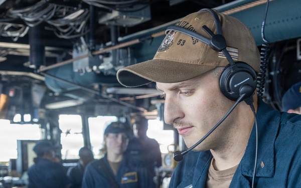 USS John Paul Jones (DDG 53) conducts routine operations while underway
