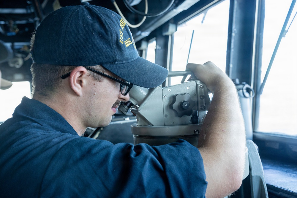USS John Paul Jones (DDG 53) conducts routine operations while underway