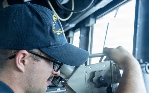 USS John Paul Jones (DDG 53) conducts routine operations while underway