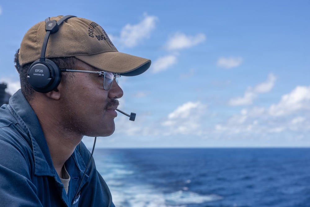 USS John Paul Jones (DDG 53) conducts routine operations while underway