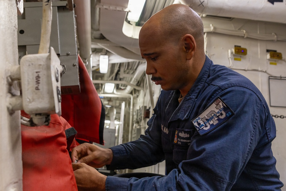 USS John Paul Jones (DDG 53) conducts routine operations while underway