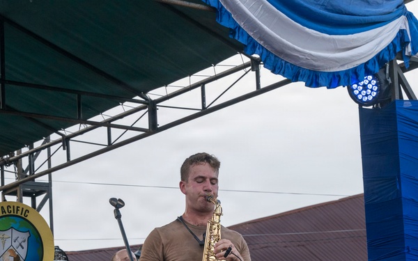 Pacific Partnership Band holds concert in Pandan, Indonesia