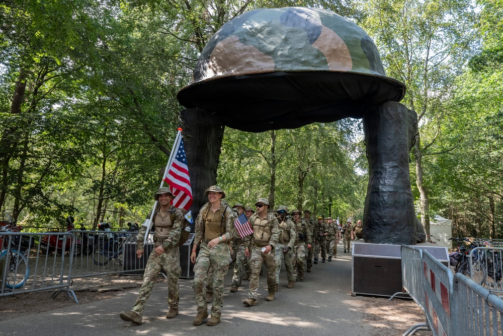Incirlik Airmen participate in the world's largest multi-day marching event
