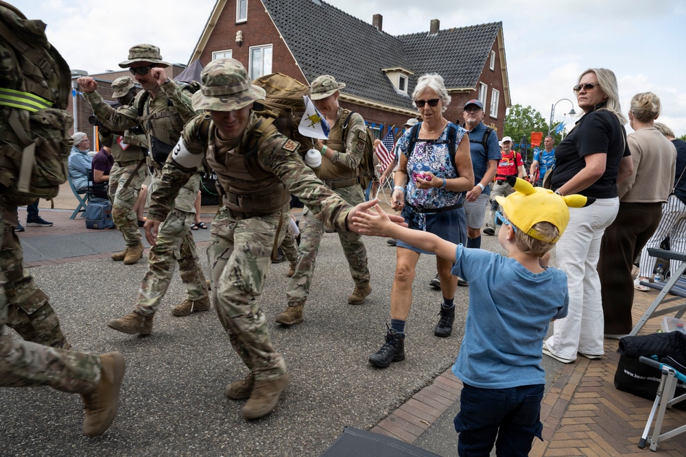 Incirlik Airmen participate in the world's largest multi-day marching event