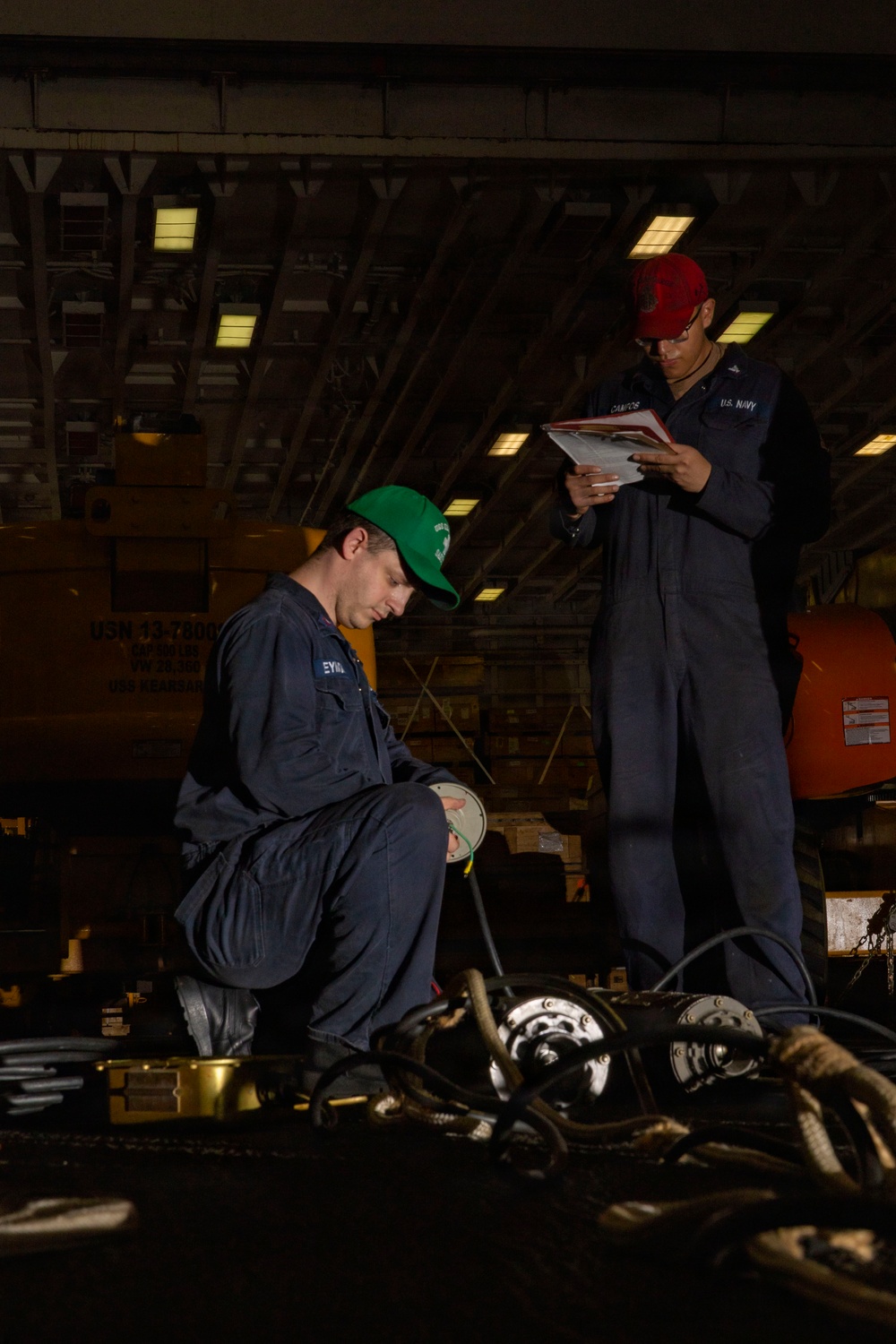 USS KEARSARGE CONDUCTS ROUTINE MAINTENANCE