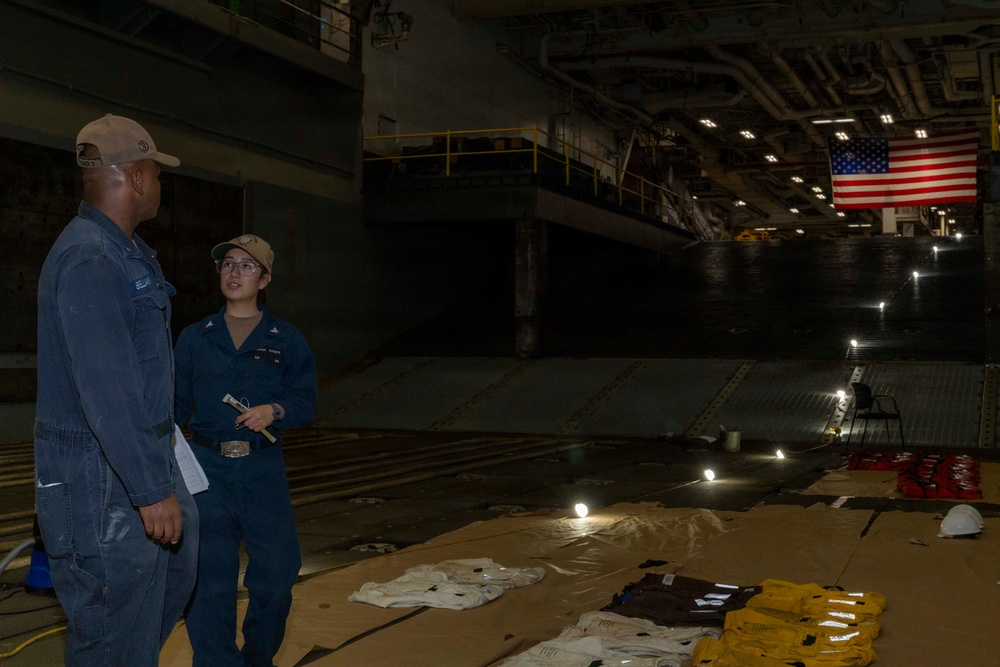 USS KEARSARGE Prepares For INSURV