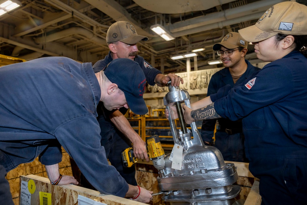 USS KEARSARGE Prepares For INSURV