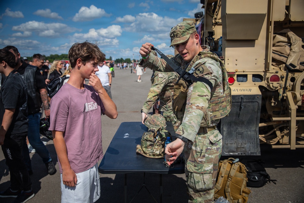 Military Police Soldiers showcase equipment at Kaunas Air Show
