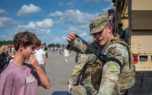 Military Police Soldiers showcase equipment at Kaunas Air Show