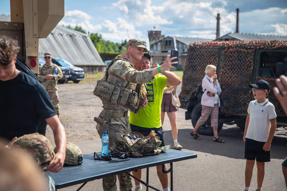 Military Police Soldiers showcase equipment at Kaunas Air Show