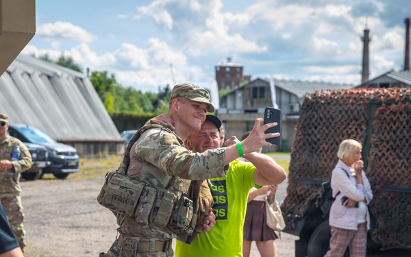 Military Police Soldiers showcase equipment at Kaunas Air Show