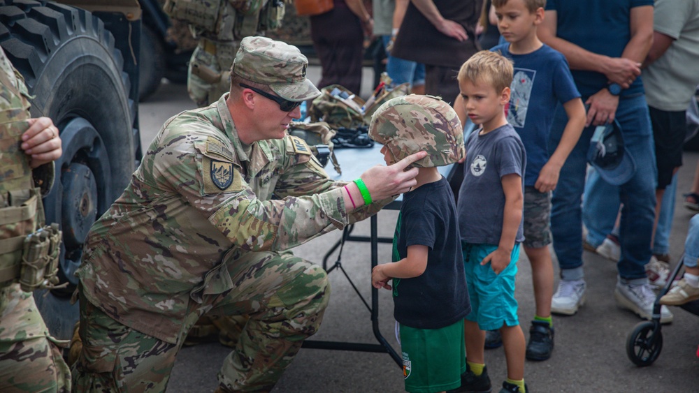 Military Police Soldiers showcase equipment at Kaunas Air Show