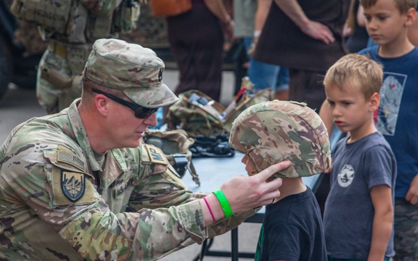 Military Police Soldiers showcase equipment at Kaunas Air Show