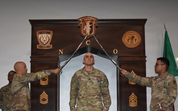 Veterinary Readiness Activity Italy welcomes newest noncommissioned officers during induction ceremony
