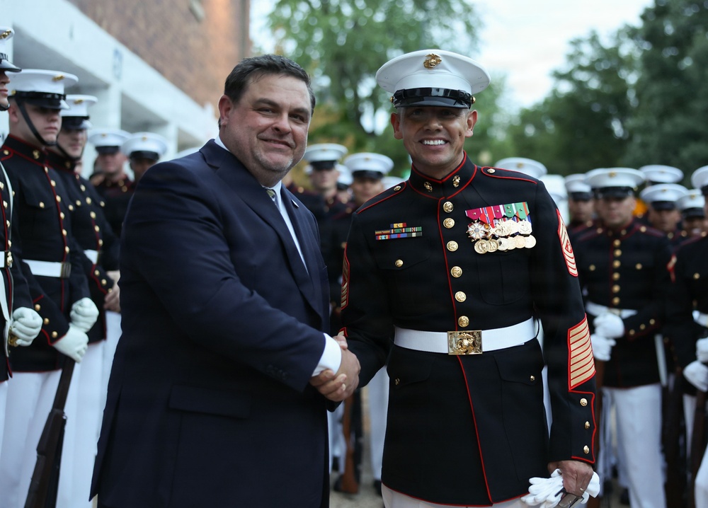 SMMC Hosts Enlisted Evening Parade at Marine Barracks Washington