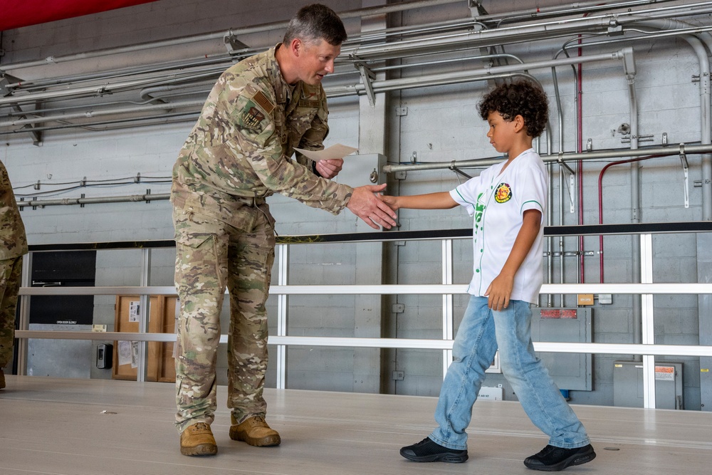 Operation DEMO gives military children hands-on look at deployment homecomings.