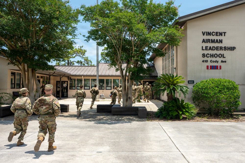 Northwest Florida Junior ROTC groups attend Summer Leadership School at Hurlburt Field