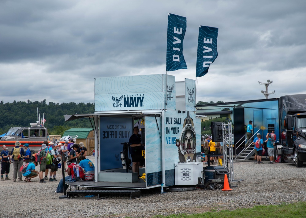 Service members from across the U.S. Armed Forces engage with Scouts