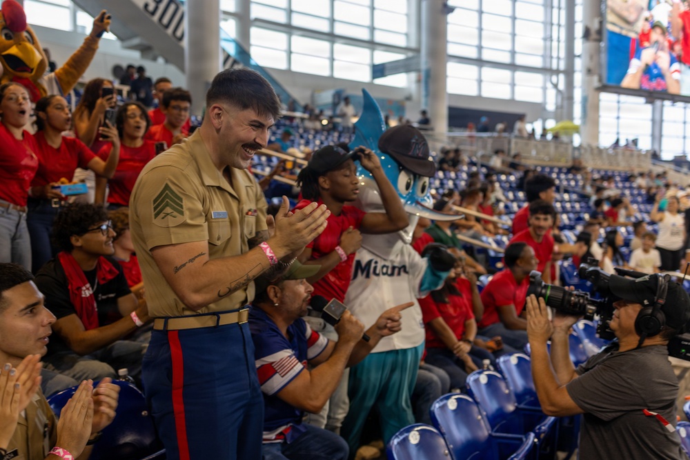 Military Day at Marlins Stadium