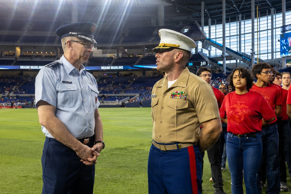Military Day at Marlins Stadium
