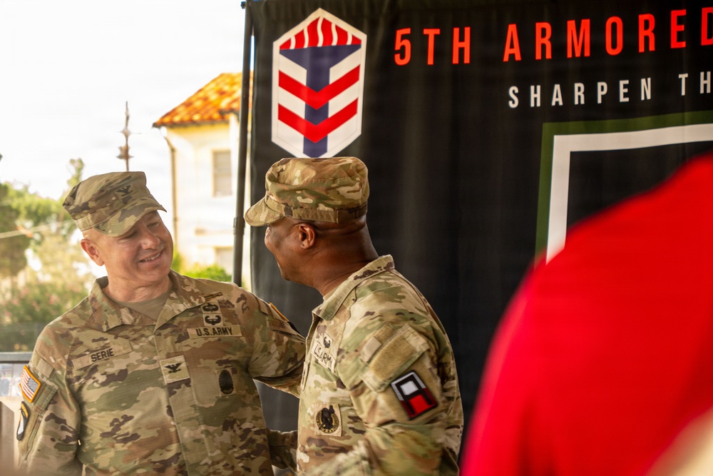 31 Years of Dedicated Service: 5th Armored Brigade Honors Col. Douglas Serie During Retirement Ceremony