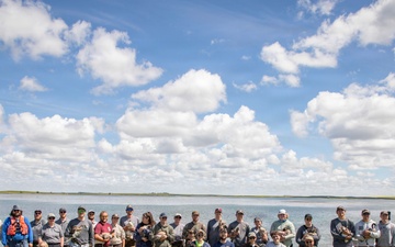 USACE, partner agencies band more than 650 geese during Lake Audubon conservation effort