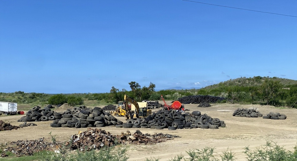 Tireless Effort: Team Clears Decades of Accumulated Tires at NAVSTA Guantanamo Bay