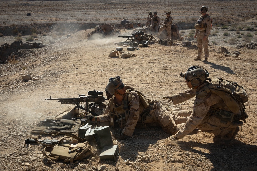 U.S. Marines with Golf Company, 2nd Battalion, 5th Marine Regiment, conduct Company-level Attack at Range 400