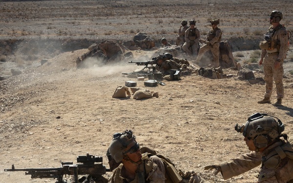 U.S. Marines with Golf Company, 2nd Battalion, 5th Marine Regiment, conduct Company-level Attack at Range 400