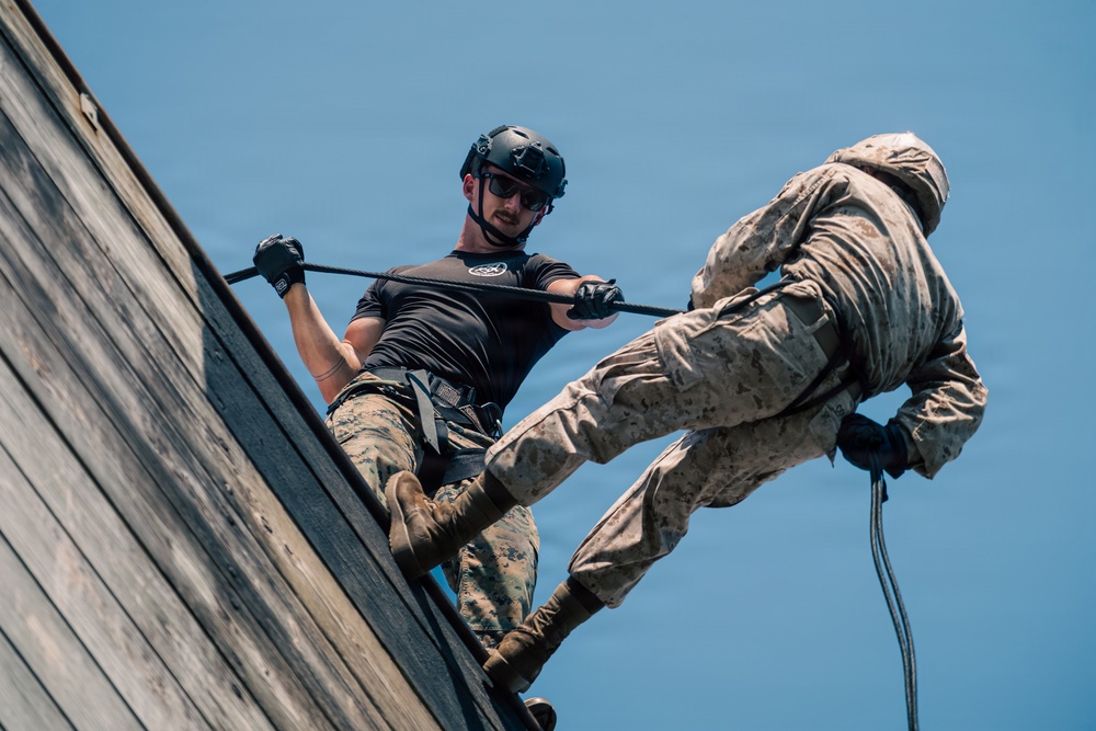 India Company Rappel Tower