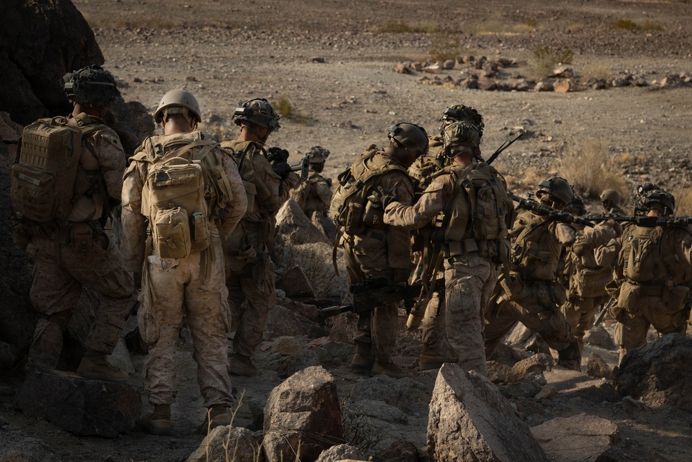 U.S. Marines with Golf Company, 2nd Battalion, 5th Marine Regiment, conduct Company-level Attack at Range 400