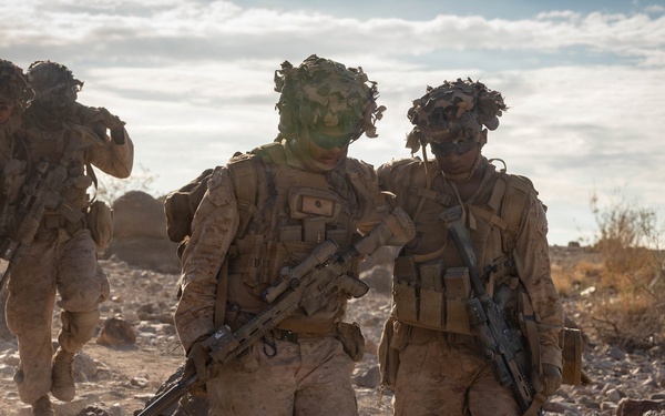 U.S. Marines with Golf Company, 2nd Battalion, 5th Marine Regiment, conduct Company-level Attack at Range 400