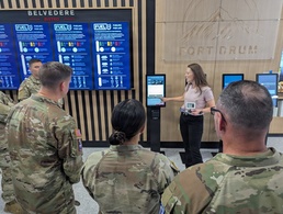 Unit leaders, H2F team members get first looks inside the Belvedere Bistro at Fort Drum
