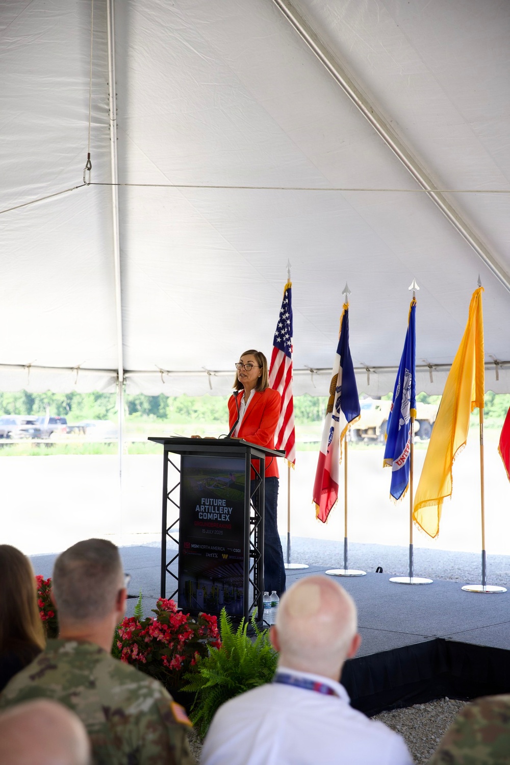 Official Speaks at Future Artillery Complex Groundbreaking Ceremony