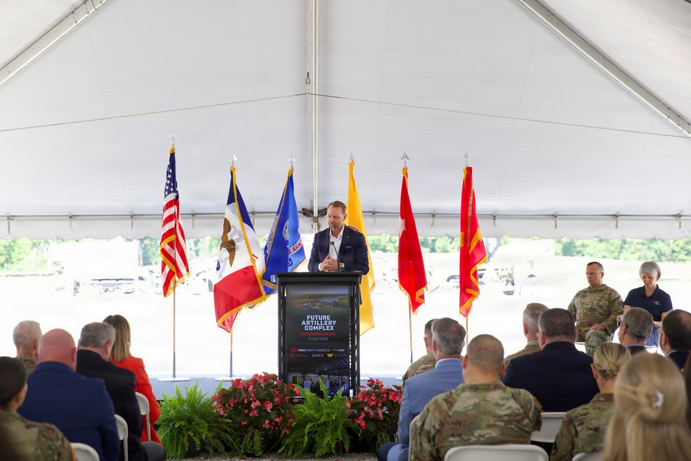 Groundbreaking ceremony at the Iowa Army Ammunition Plant.
