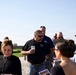 Civilian and military officials gather at the groundbreaking ceremony for the future artillery complex at the Iowa Army Ammunition Plant.