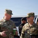 MG Eric P. Shirley (Army Sustainment Command) and MG Christopher D. Schneider (Portfolio Acquisition Executive for Agile Sustainment and Ammunition) prepare for the future artillery complex groundbreaking ceremony at the Iowa Army Ammunition Plant.