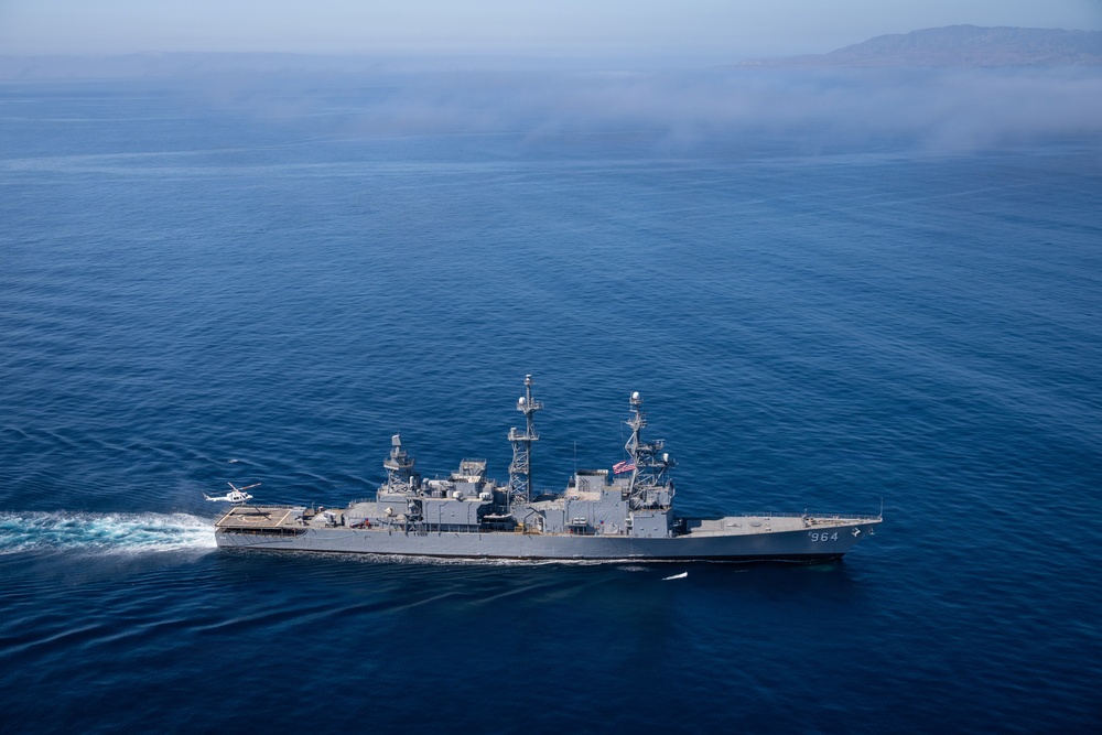 Self Defense Test Ship Gets Underway for Refueling, Helicopter Qualifications