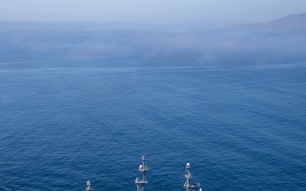 Self Defense Test Ship Gets Underway for Refueling, Helicopter Qualifications