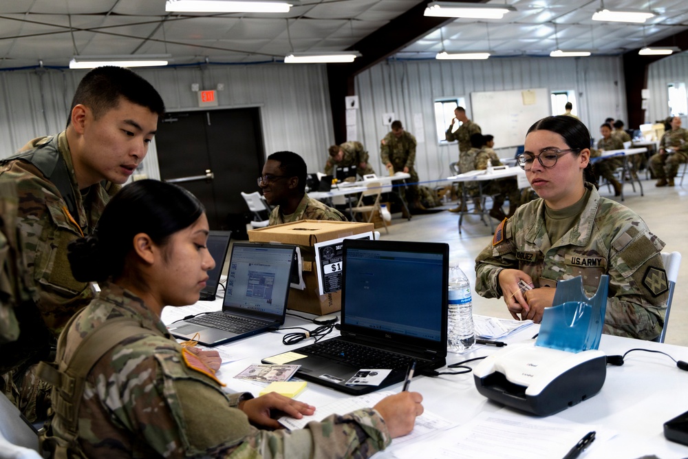 310th ESC finance units support finance operations in Diamond Saber 26